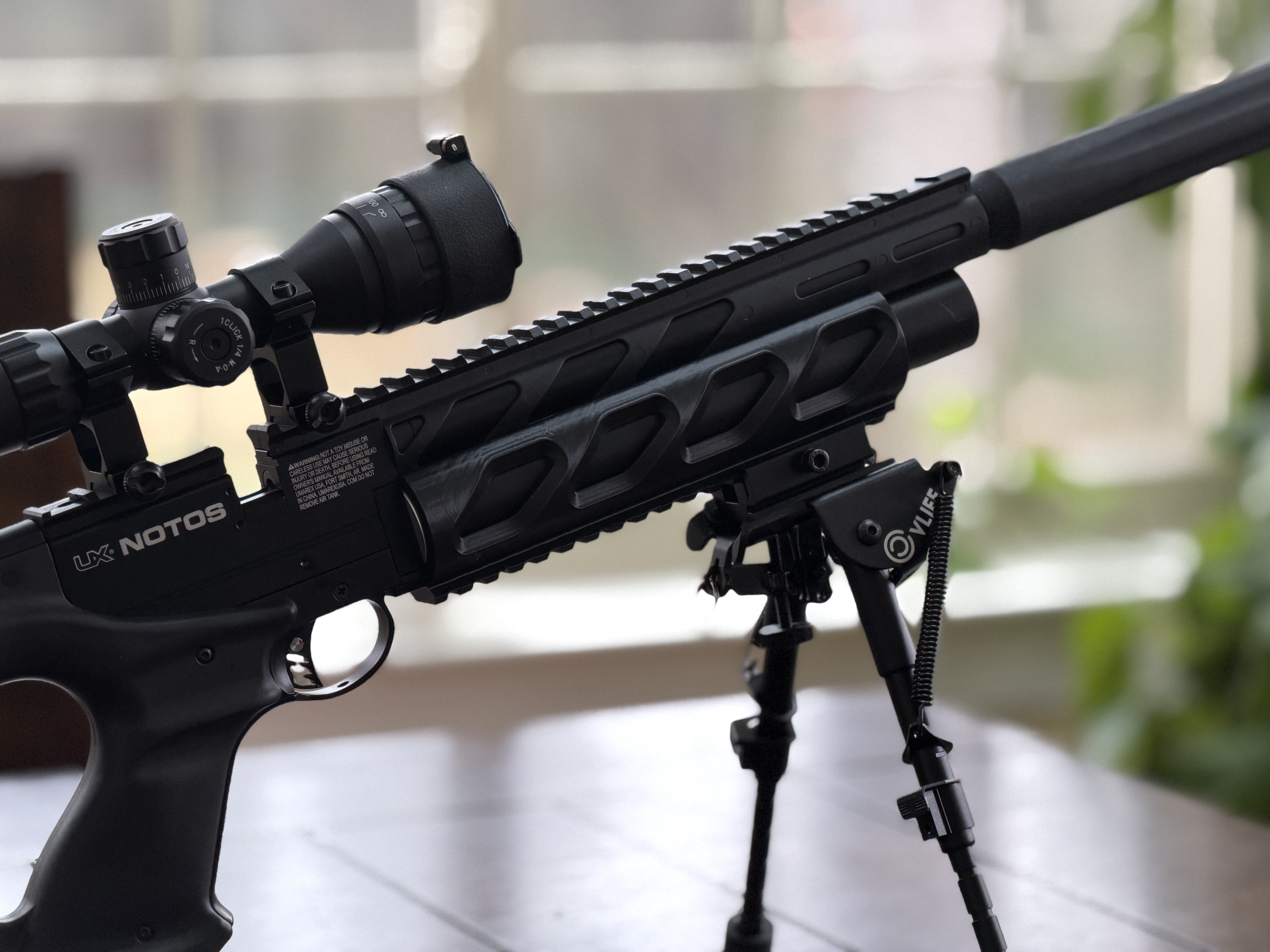Umarex NOTOS hand guard with picatinny rail (fixed length for air valve connector)