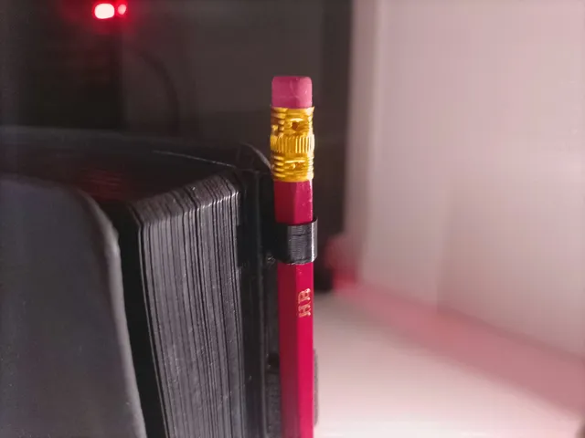 Notebook Pencil Clip/Holder (3min Print)
