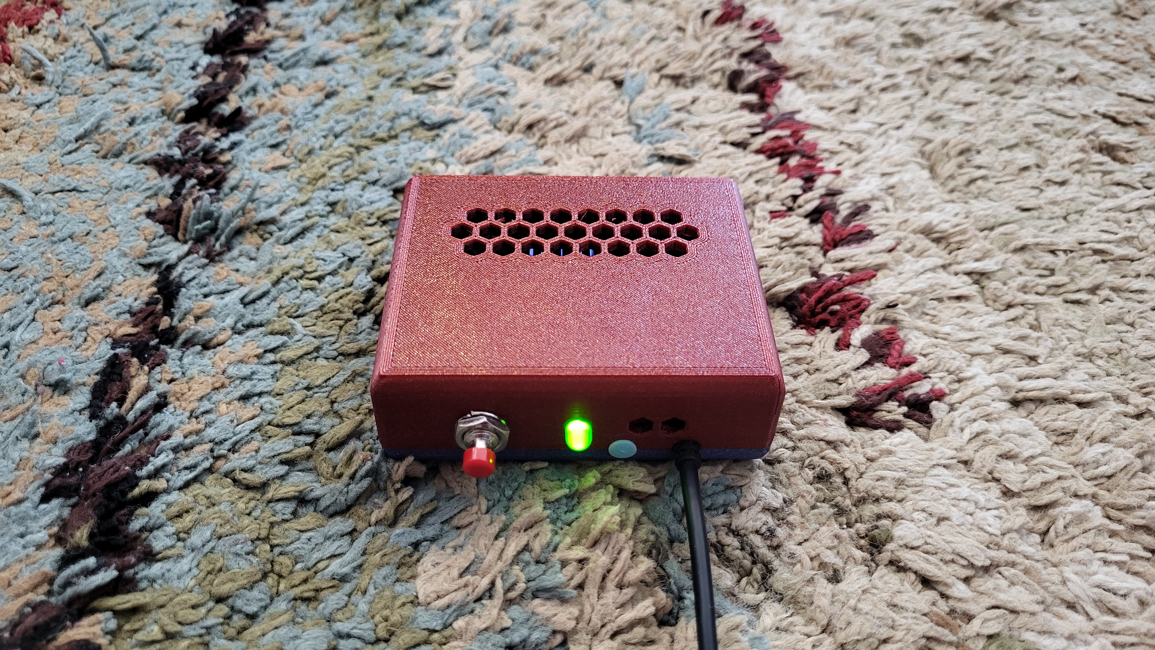 Orange/Raspberry Pi Zero 2W Snap-Fit Case Offsite Storate