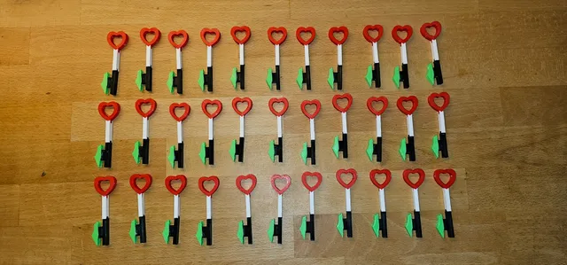 key in Palestinian colors