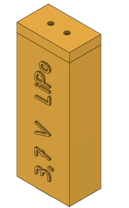 Single LiPo Box/case with lid &amp; label by Swiss-Dynamics | Download free STL model | Printables.com
