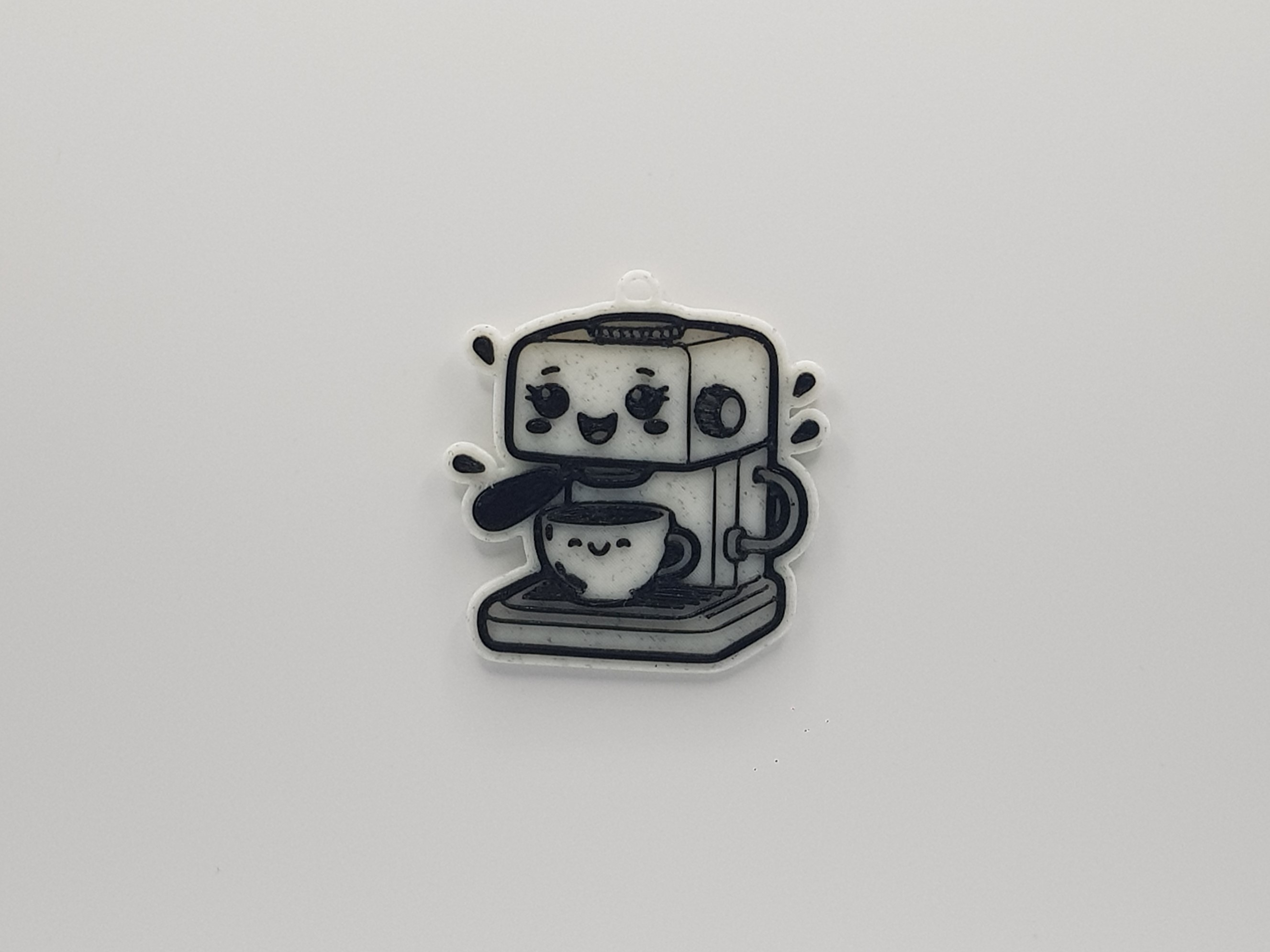Happy Coffee Machine Keychain