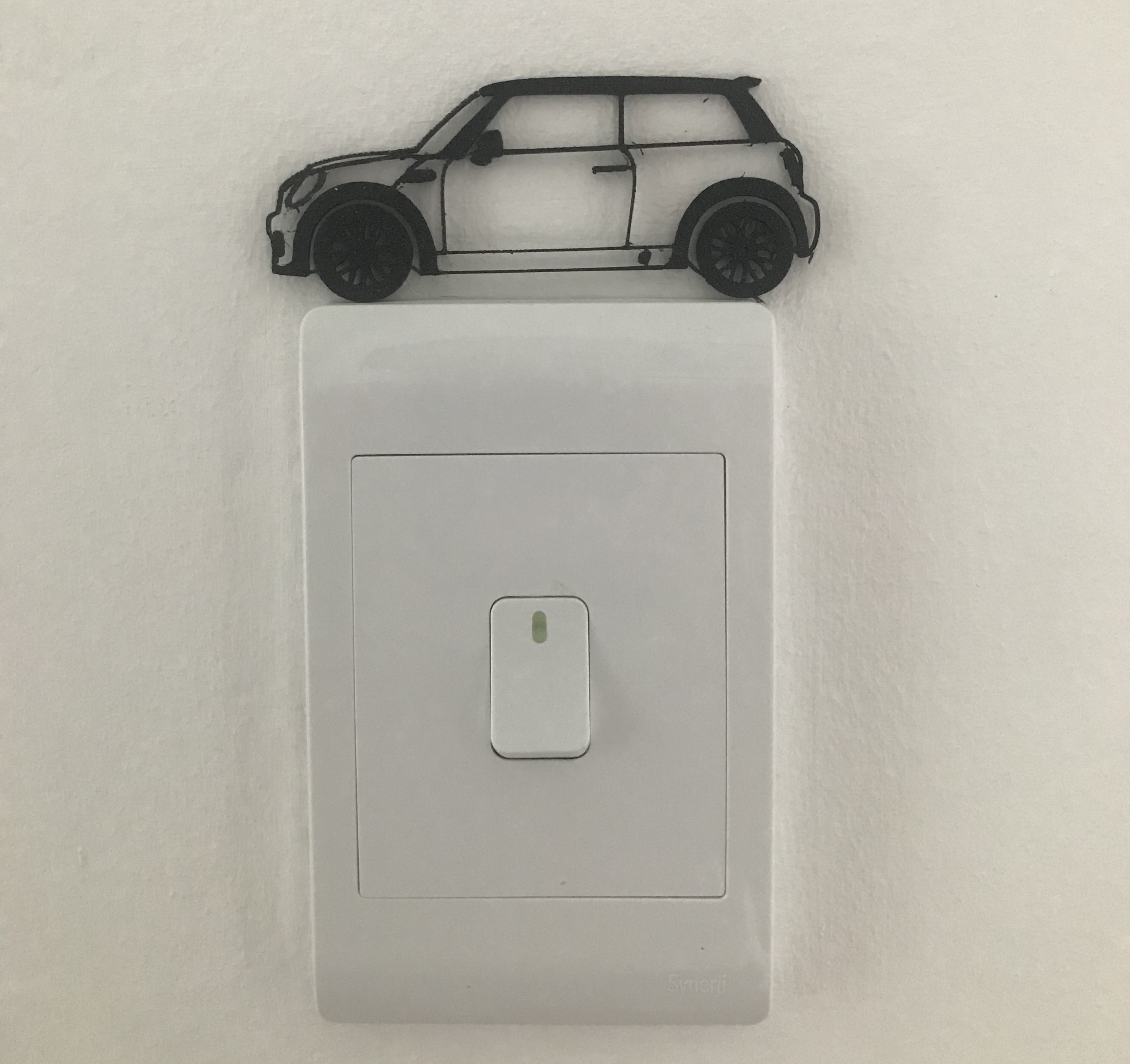 R56 Mini Cooper S Silhouette Wall Art