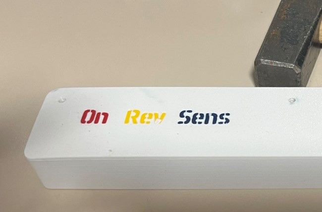 Mehrfarbige Beschriftung ohne MMU / Multi-coloured labelling without MMU