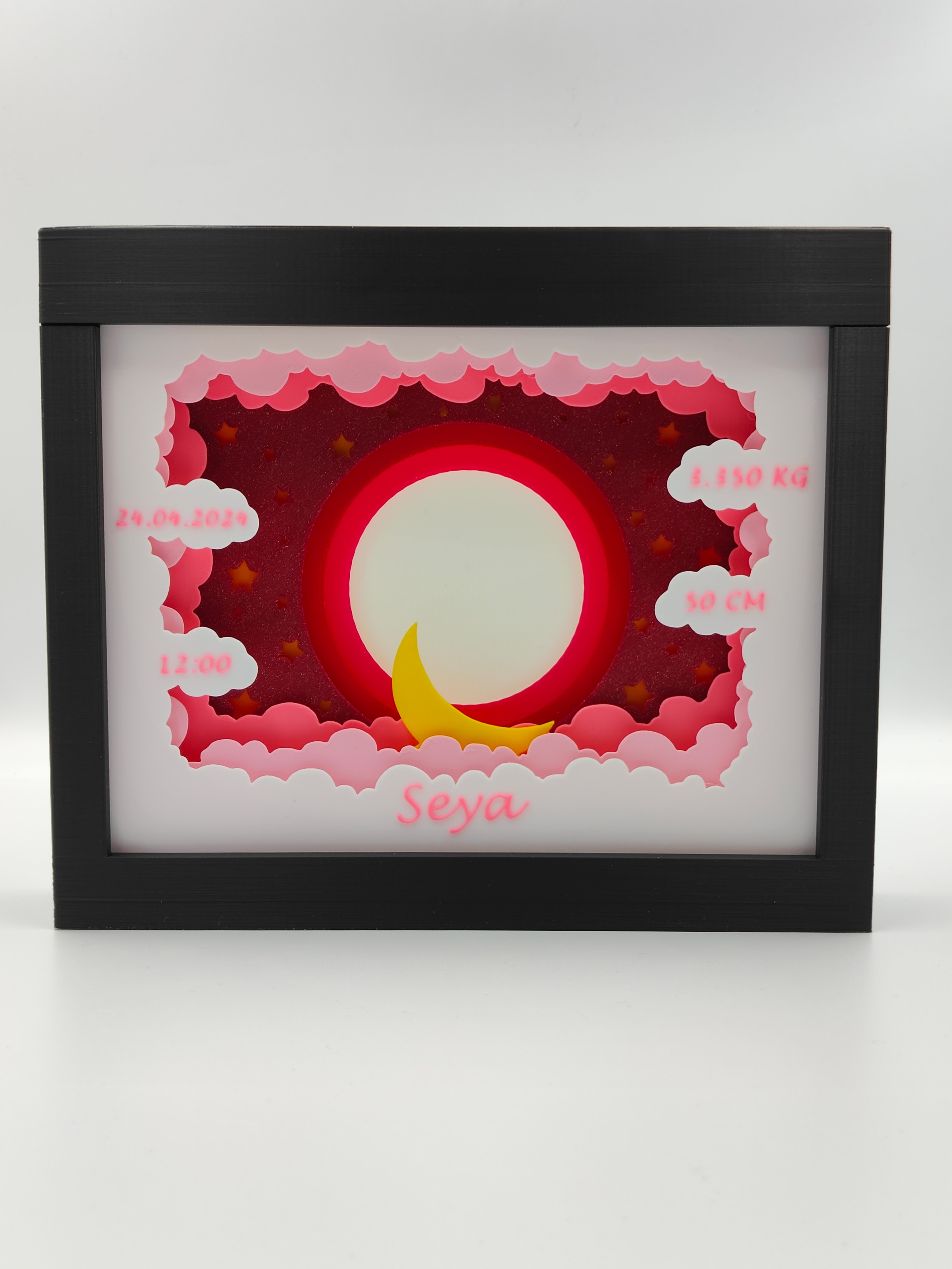 Baby Photo Frame Shadow Box by TheCraftyMaker | Printables Store