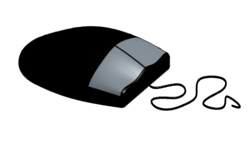 Mouse with tail
