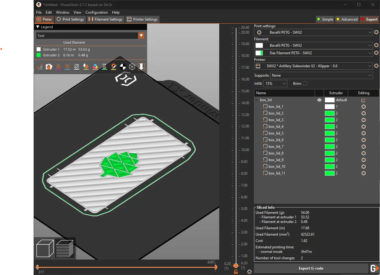 Rugged Pinecil XL | FIRST LAYER MULTI COLOR BOX LID by PurchenZuPoden ...