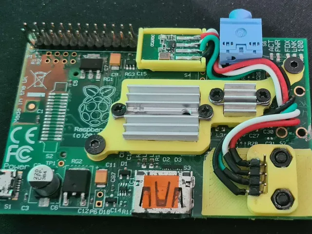 Raspberry Pi 1B Heatsink Holder (NOT OOTB OPTION)