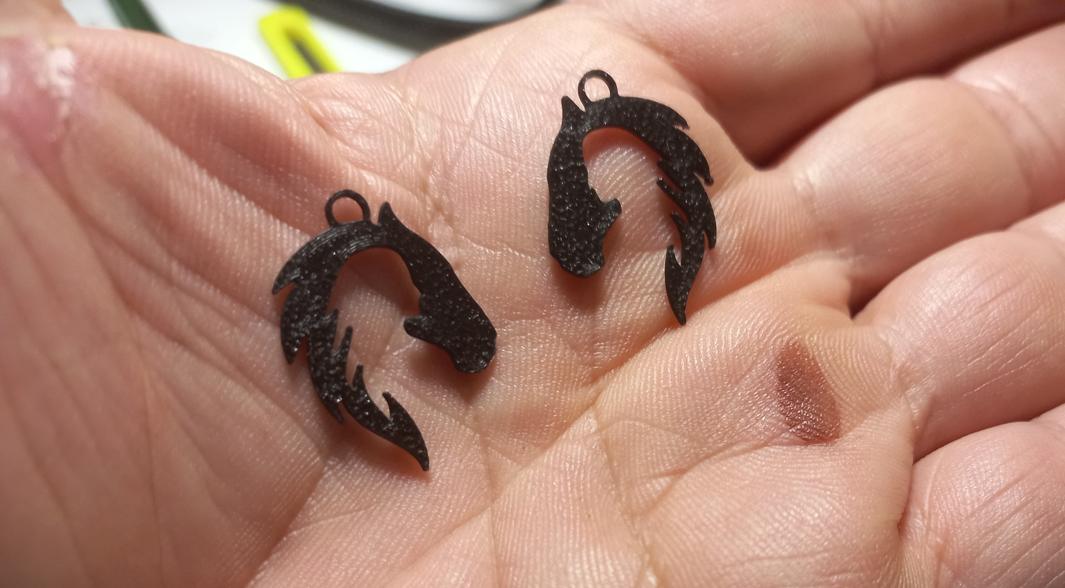 Girl-horse earrings
