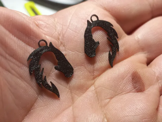 Girl-horse earrings