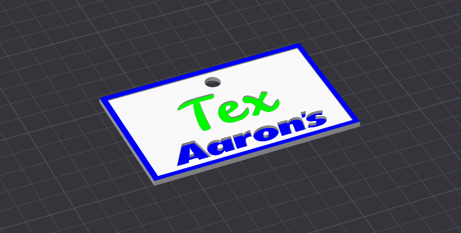 Aaron's Name Tag by Metalmilitia419 | Download free STL model ...