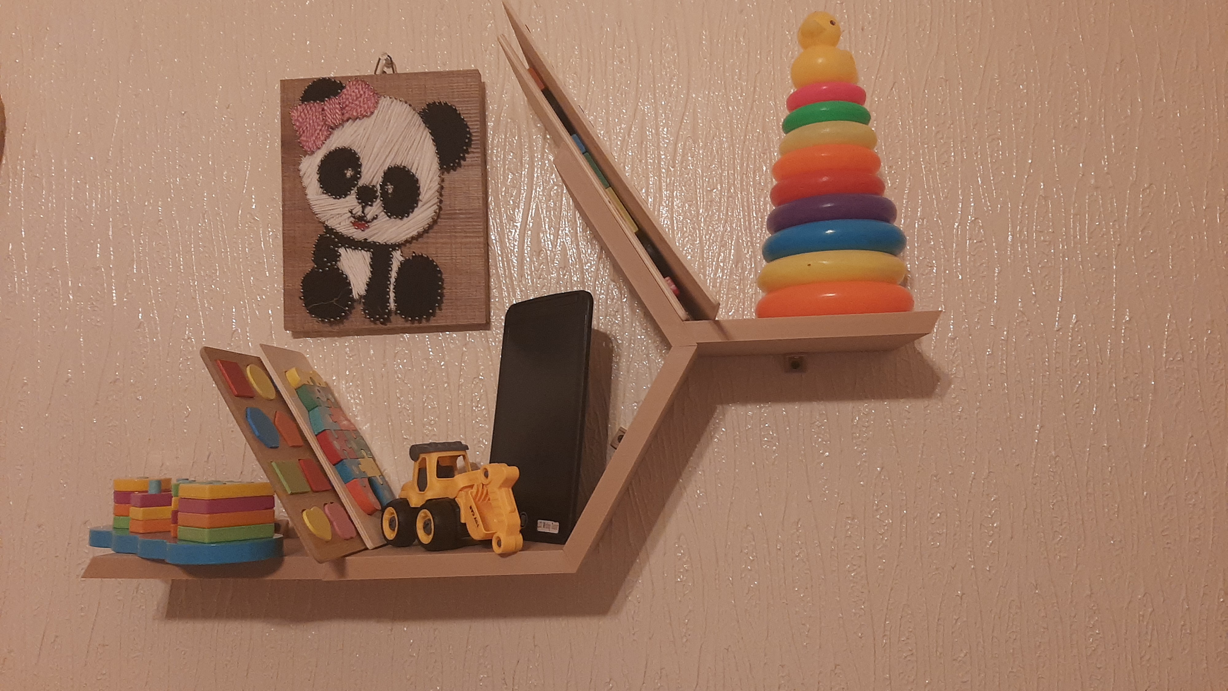 modern hex shelf