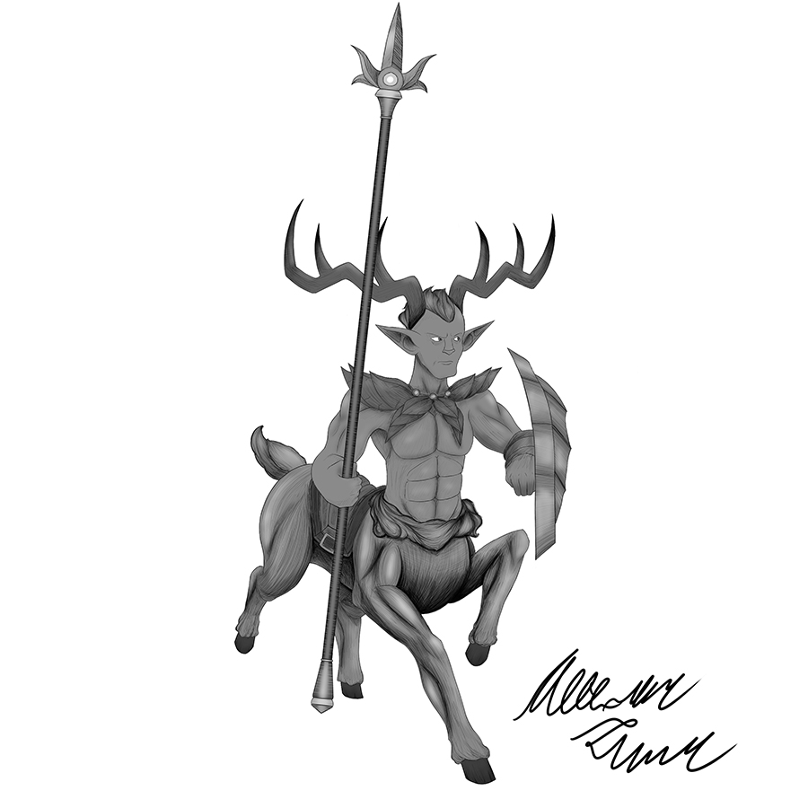 Miniatura 7 do modelo 3D Wood-Elf Centaur