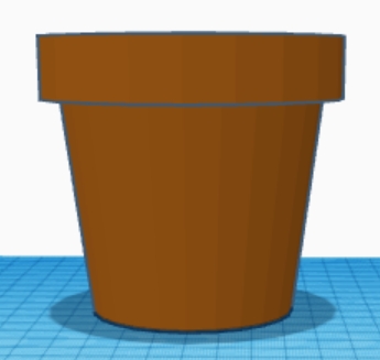Miniatura 2 do modelo 3D Basic pot for plants.