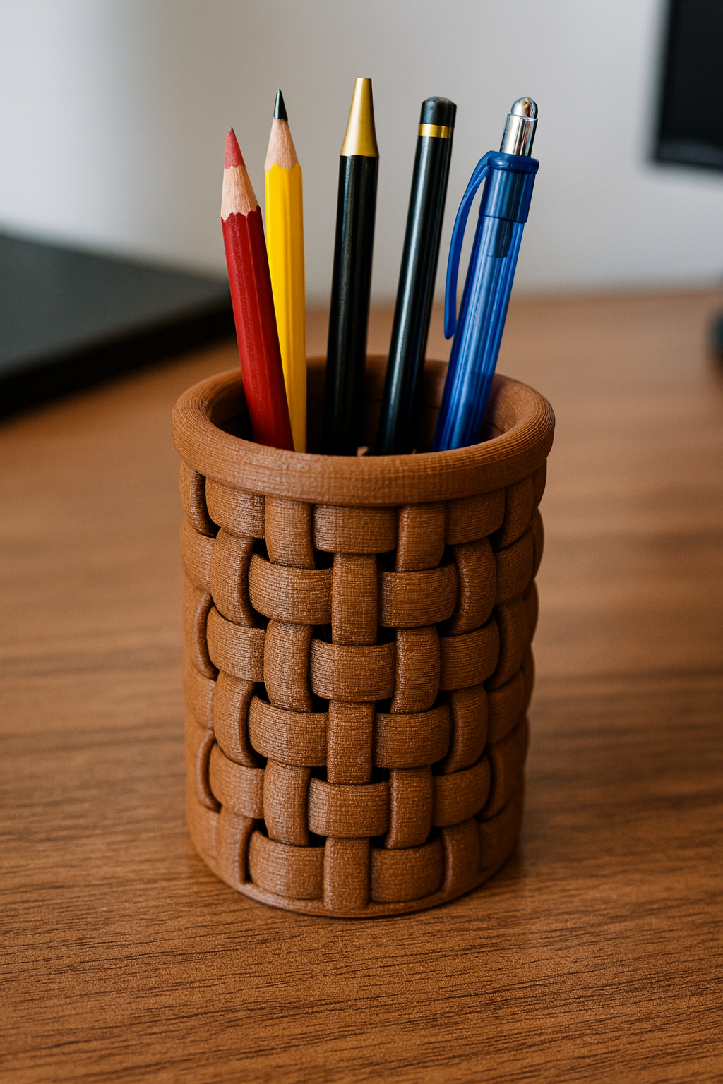 Stylish, elegant desk organizer container