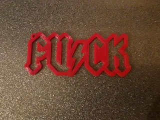 Keychain FU_CK by Carvalheira3DStudio | Download free STL model