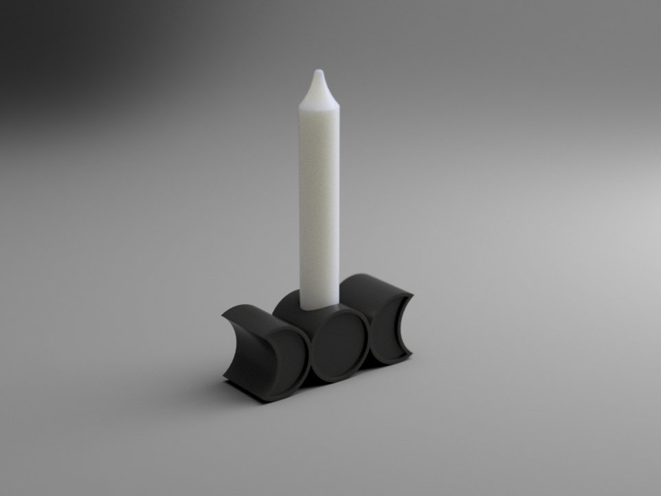 Moon Phase Taper Candle Holder