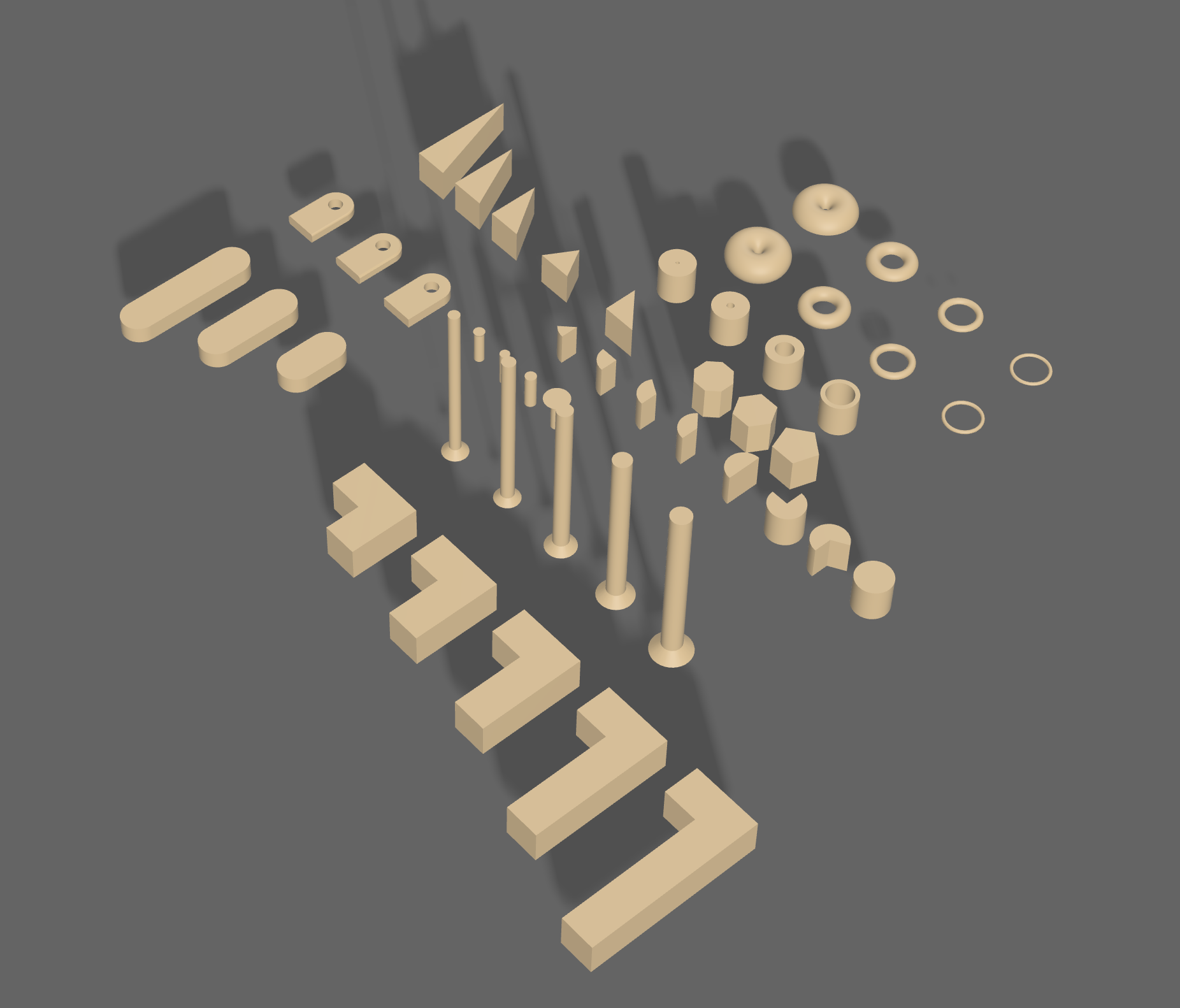 Basic Shape Stl Files Mike's Gallery Shapes v6 by mscalora | Download free STL model ...