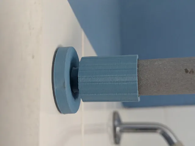 Shower Rod mount with tensioner