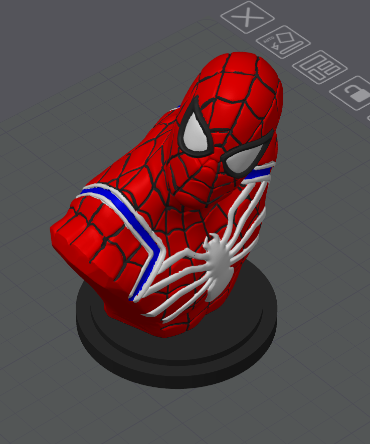 Multi-Colour Spider-Man Bust by JackHammer | Download free STL model ...