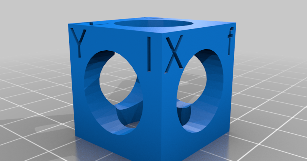 Calibration Cube 24 mm by T B A Download free STL model