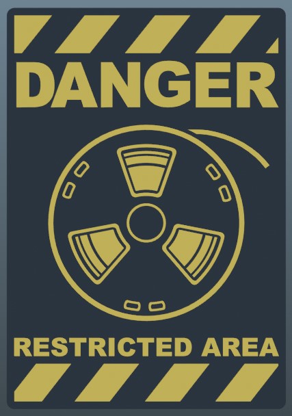 Printing Area Danger Sign