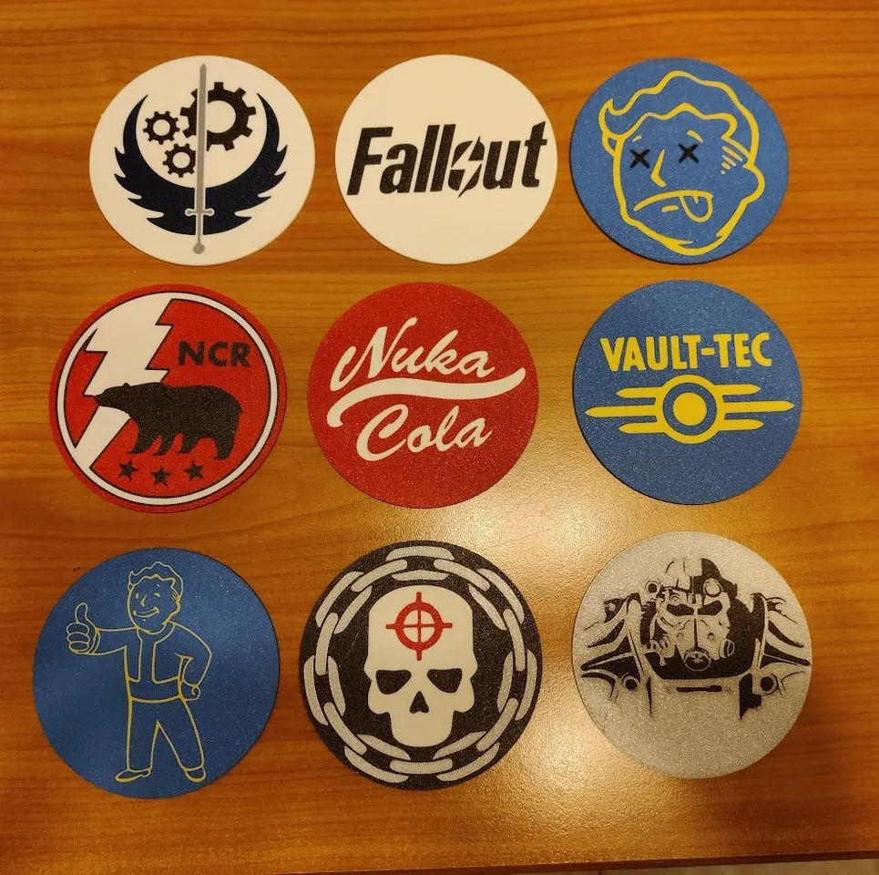 Fallout Coasters by Dice & Dragons | Download free STL model ...