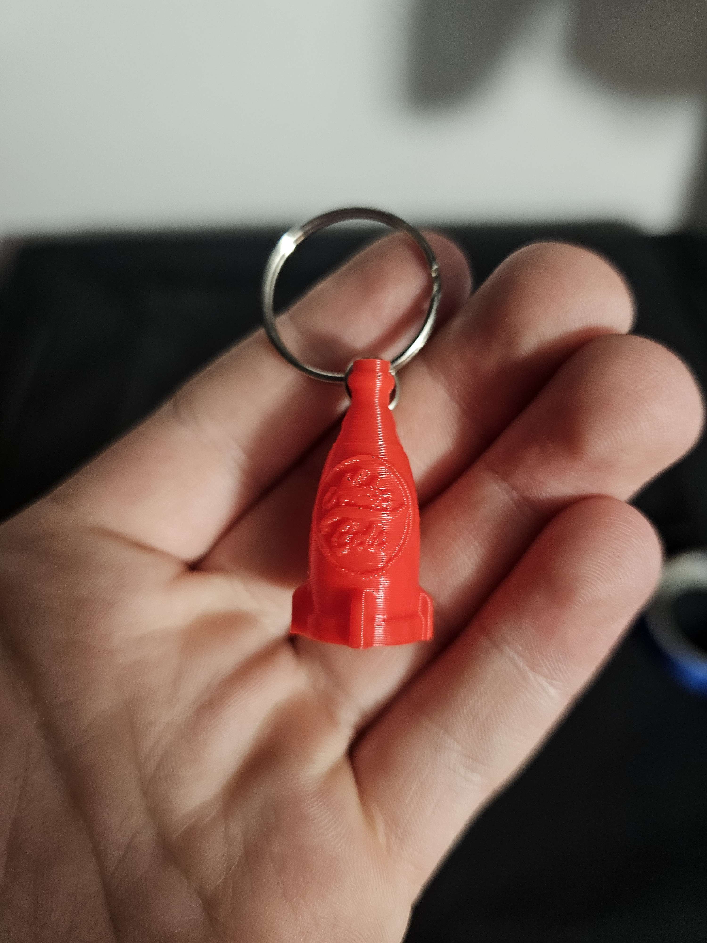 fallout nuka cola keychain by Analog3d | Download free STL model ...