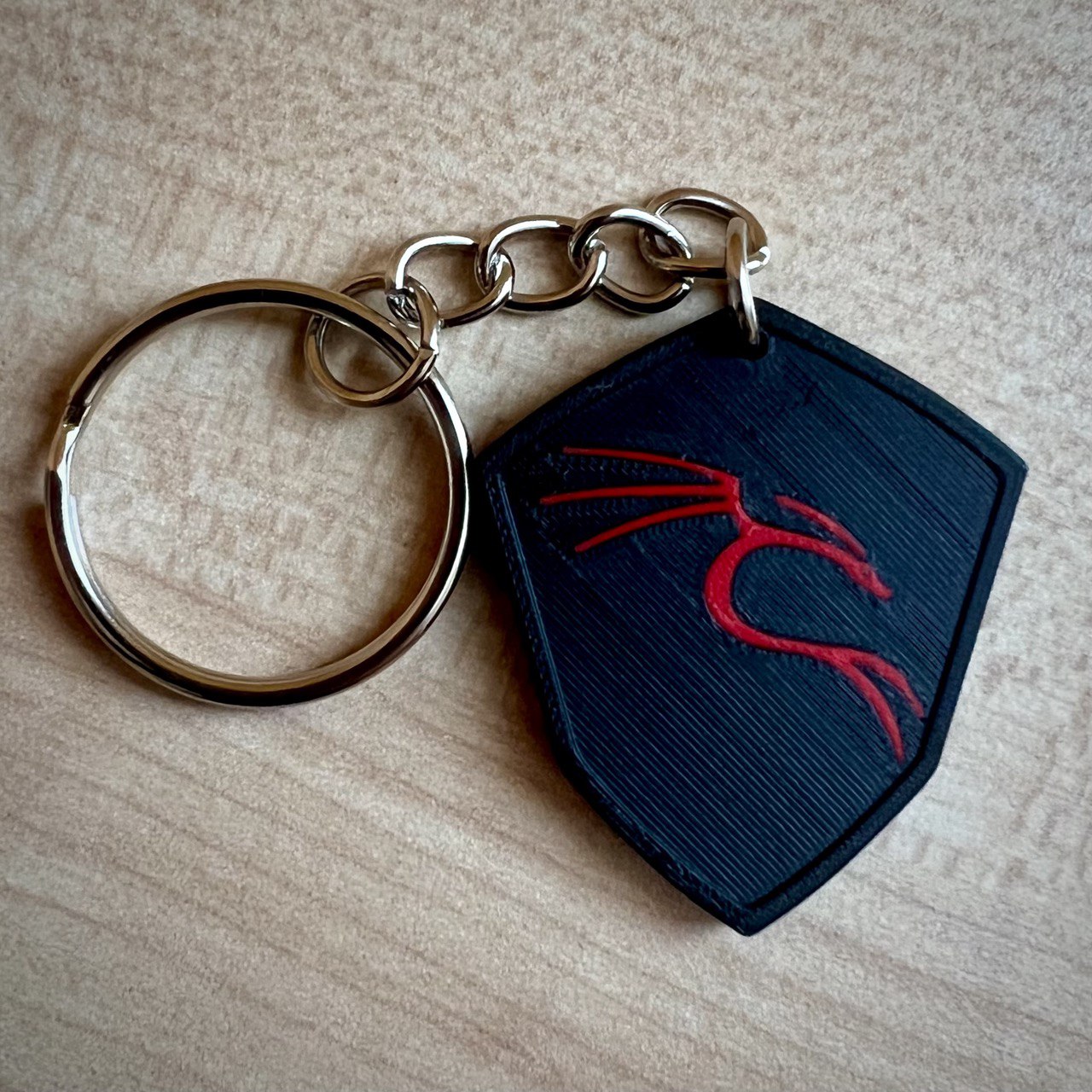 Kali Linux logo keychain