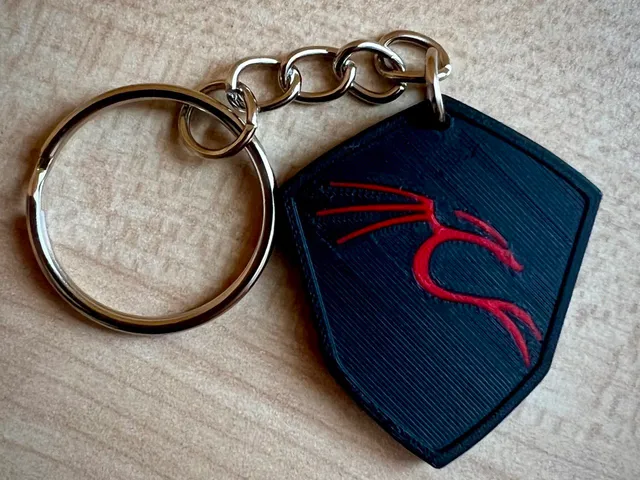 Kali Linux logo keychain