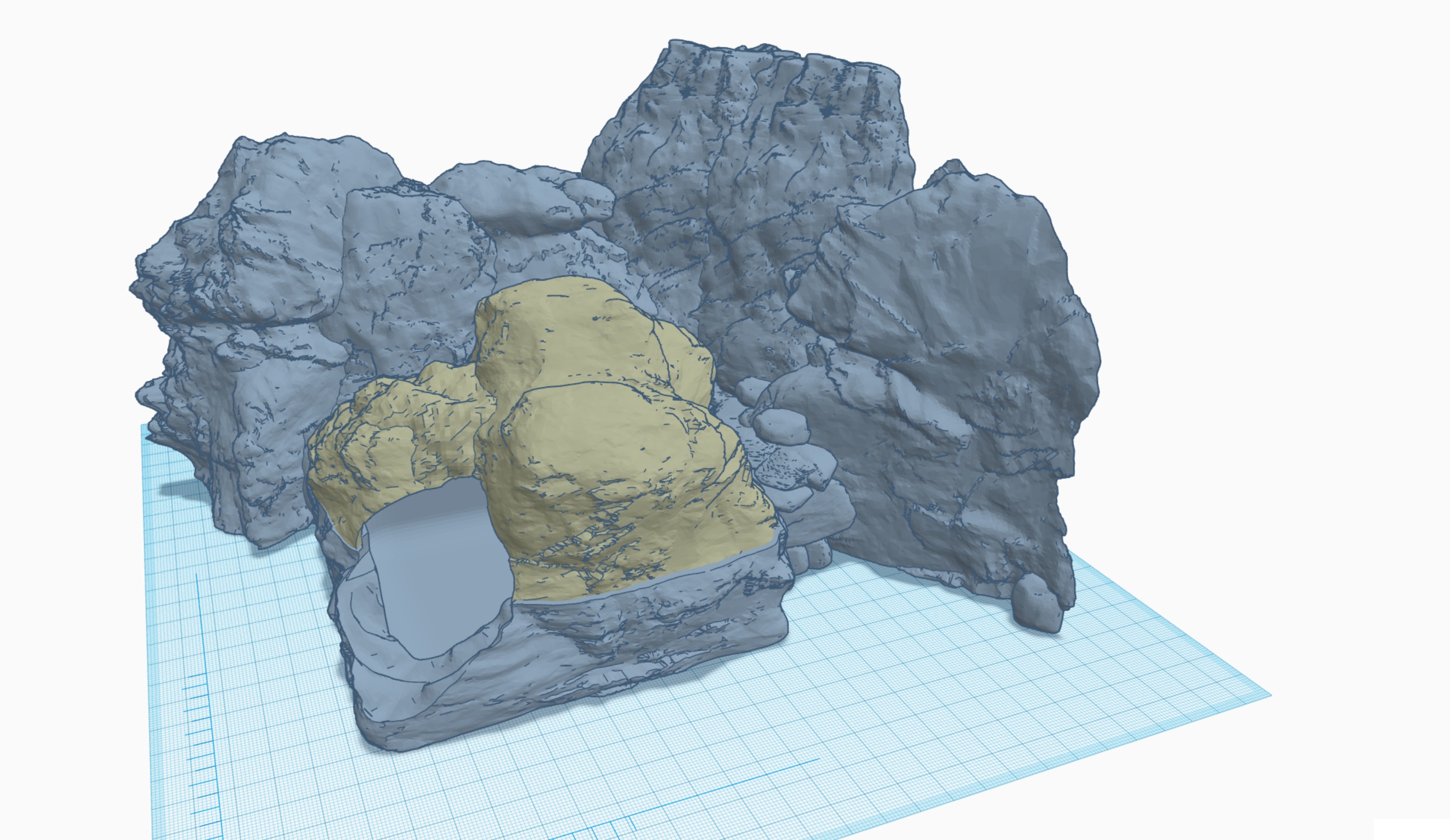Miniatura 2 do modelo 3D Lizard/Gecko cave/hide/rock wall