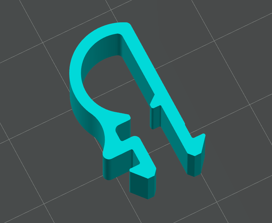 Flat Edge 2020 Extrusion Cable Clip (+Flatter)