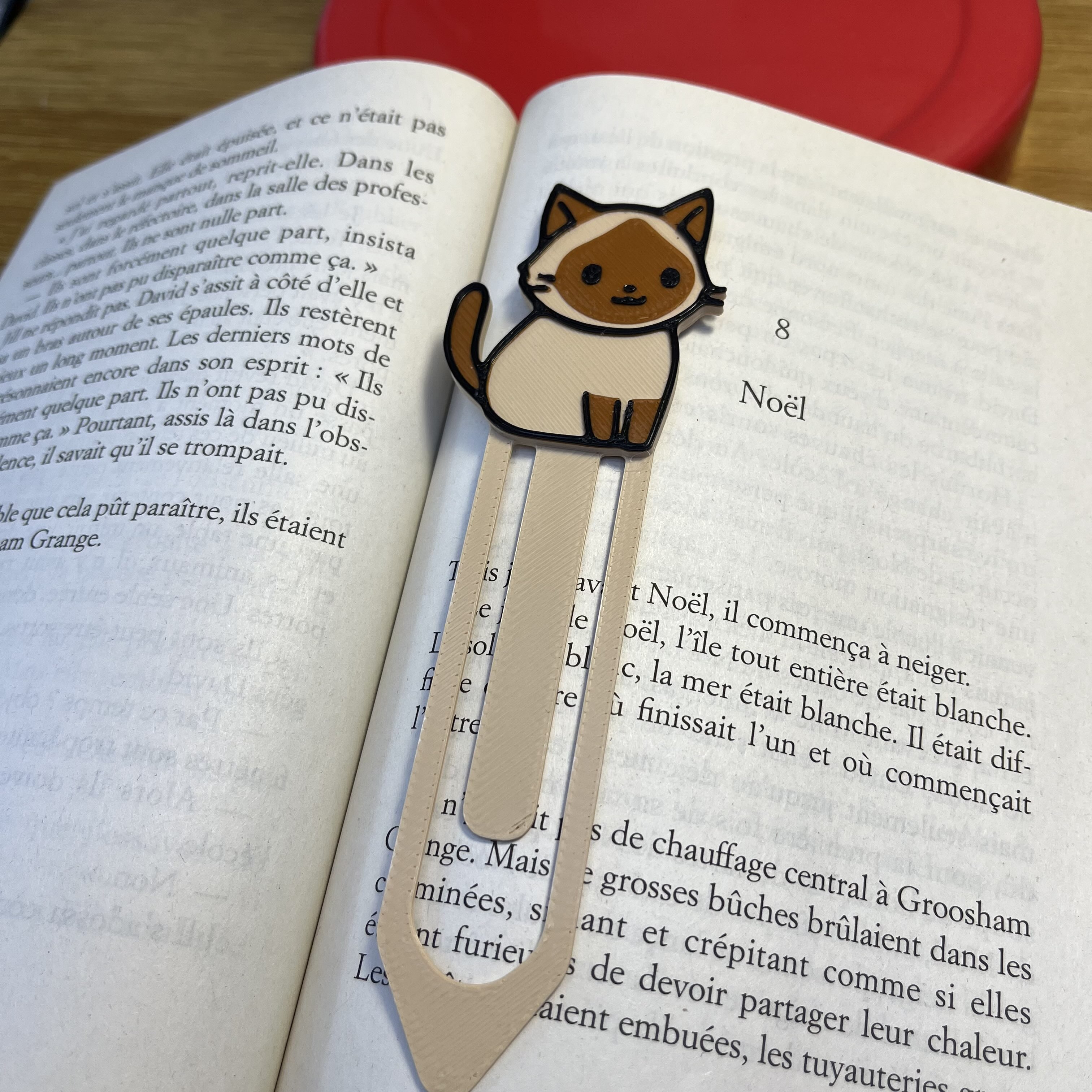 Miniatura 2 do modelo 3D Cute Siamese Cat Bookmark