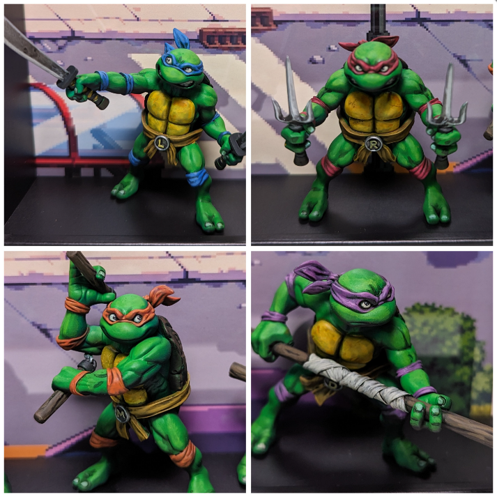 Lowpoly TMNT Buddies Set rip by mcka3ax
