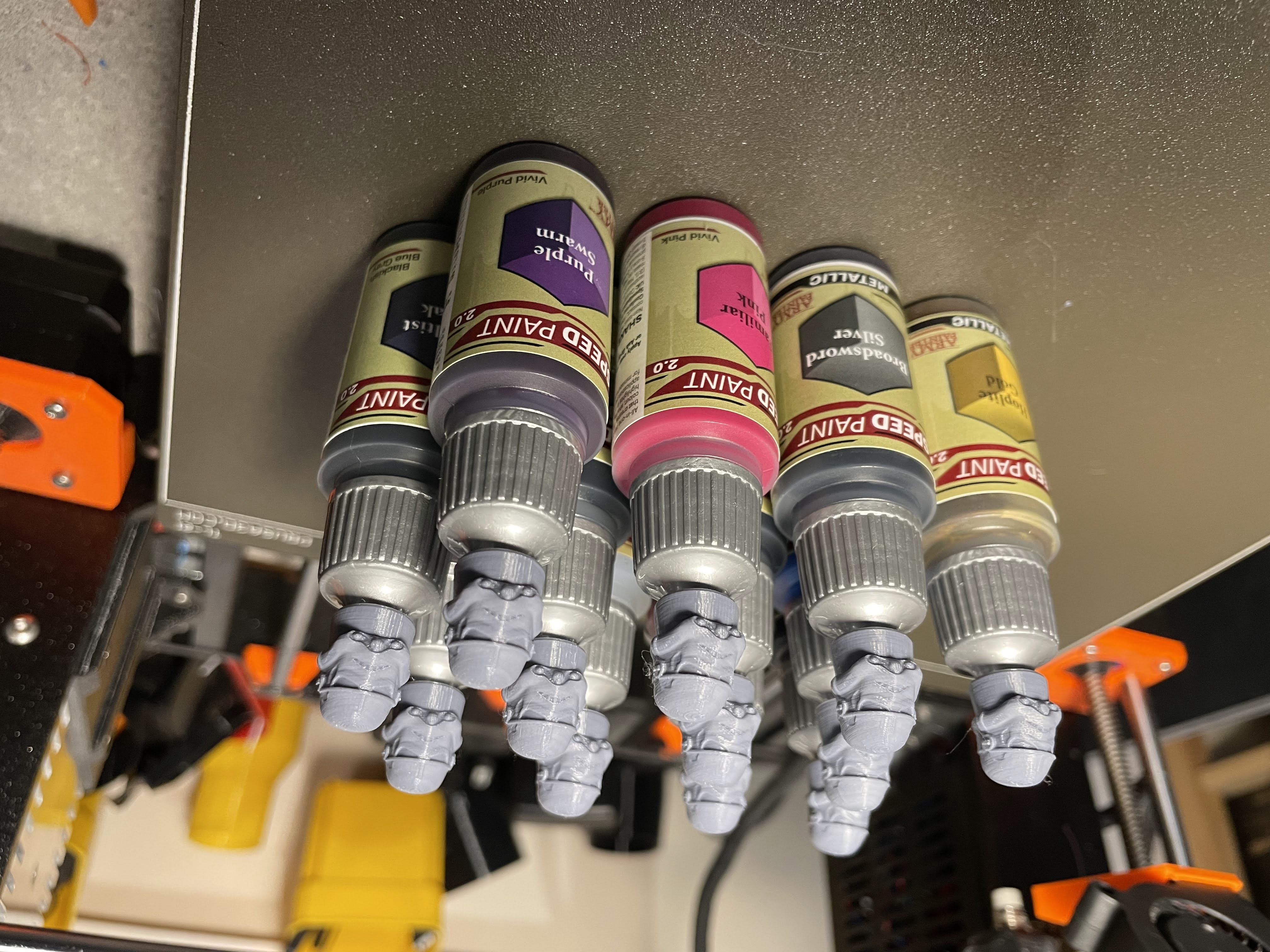 Paint Bottle Cap Swatch Adapter