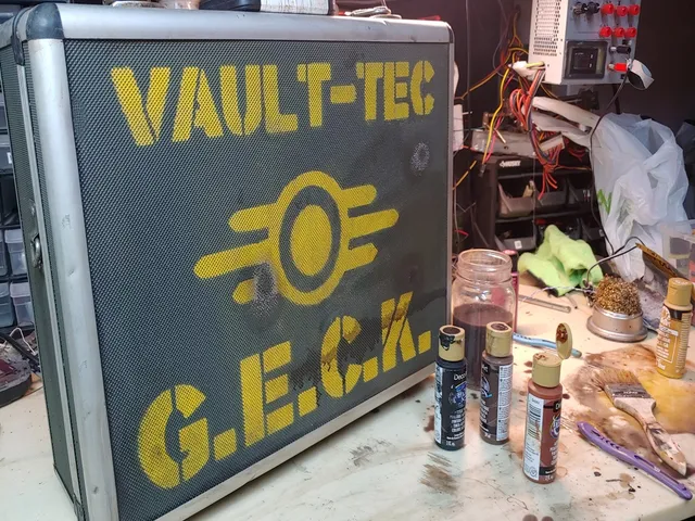 Vault Tec Logo Stencil