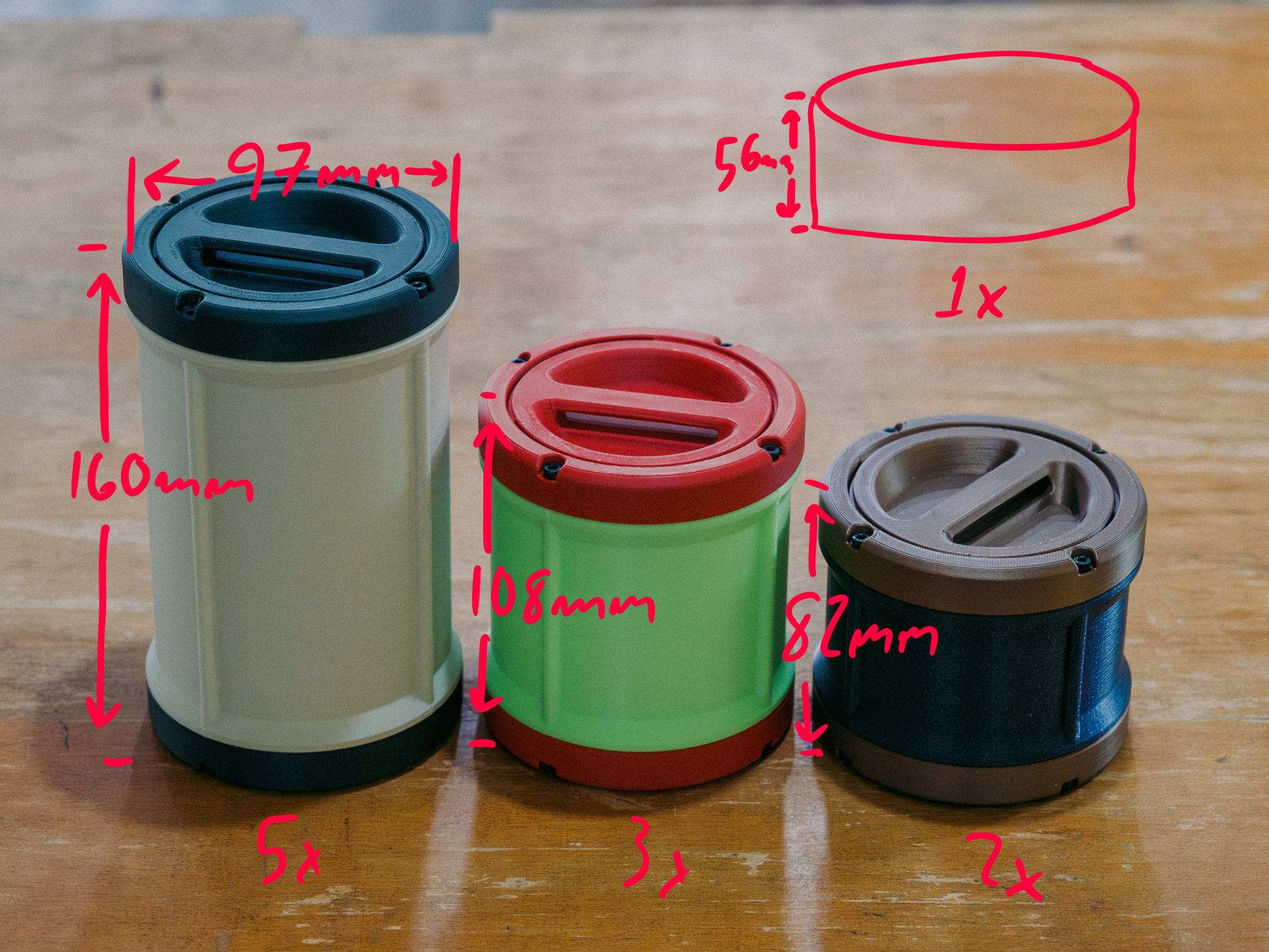 Miniatura 6 do modelo 3D Mini Canisters