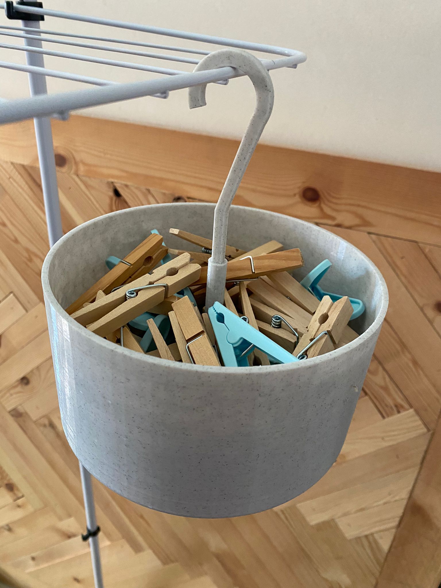 Clothespin basket