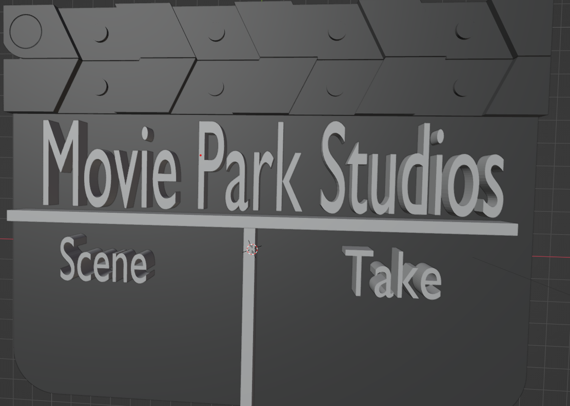 Movie Park Germany clapperboard