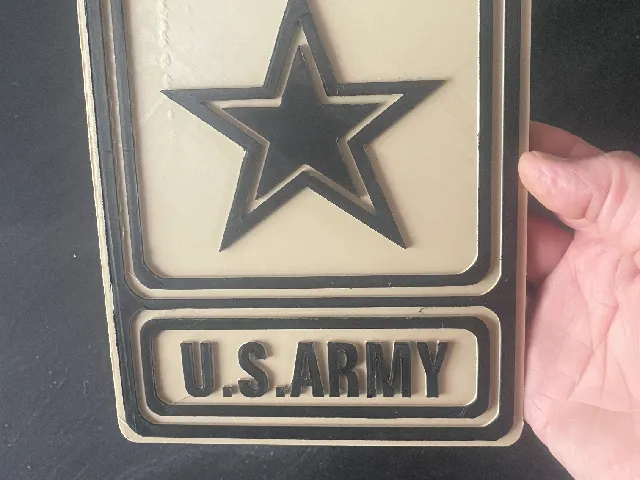 U.S. Army logo wall art