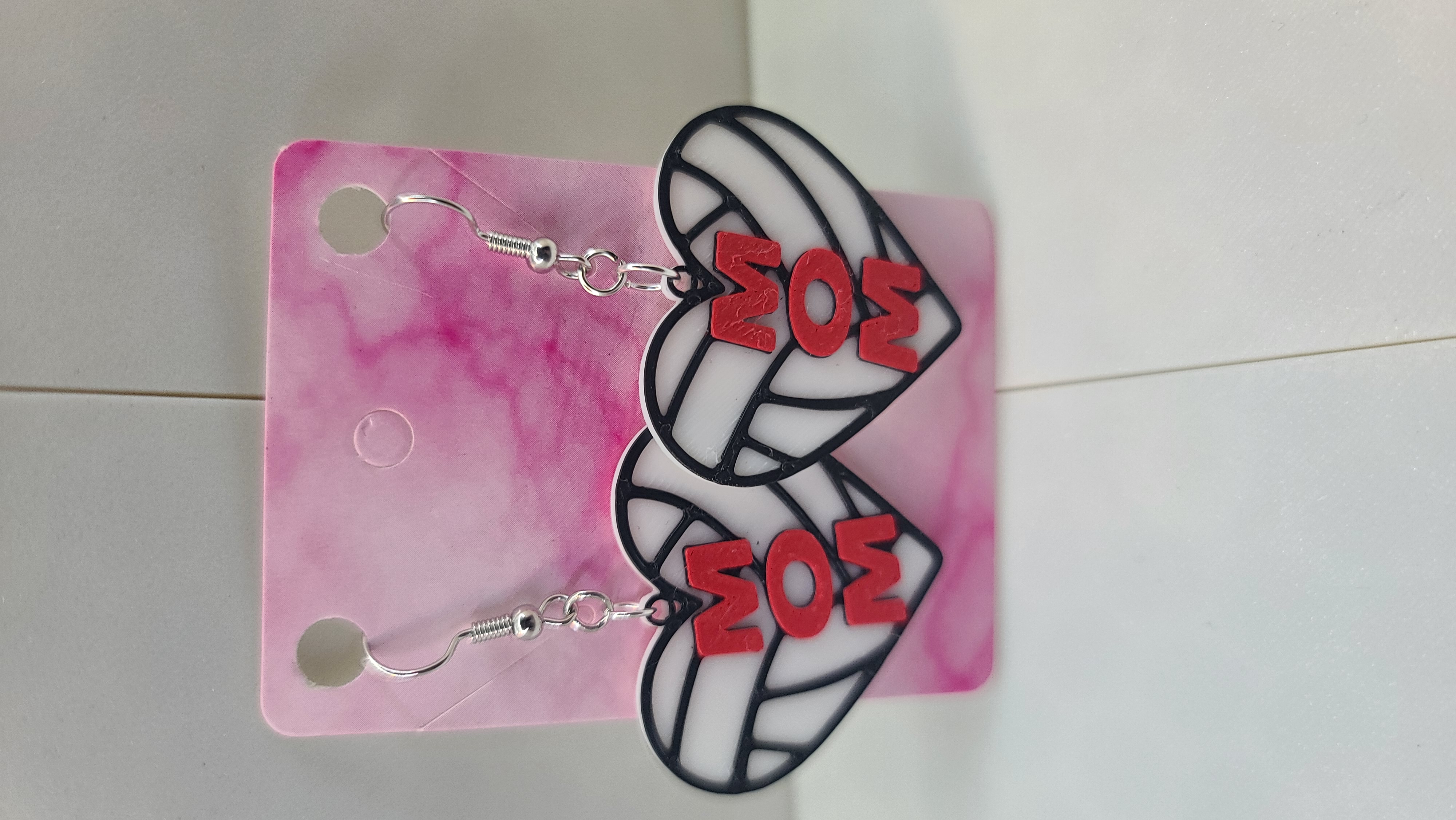 Volleyball Heart Earrings