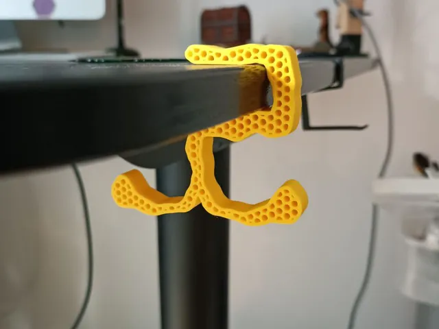 High five, honey - headphone desk hangers/hooks for Ikea IDÅSEN/BEKANT standing desks