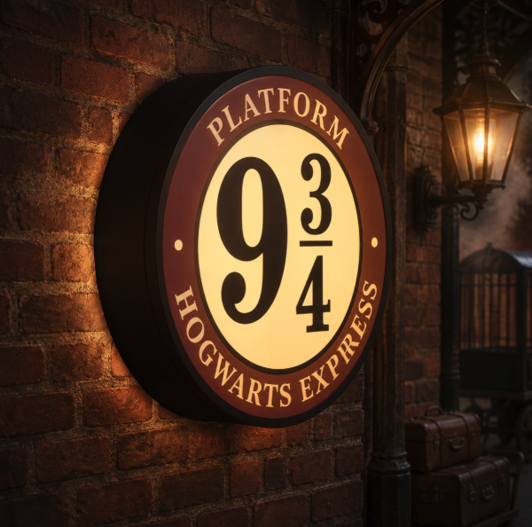 Harry Potter Platform 9¾ Magical Train Station LED Lightbox