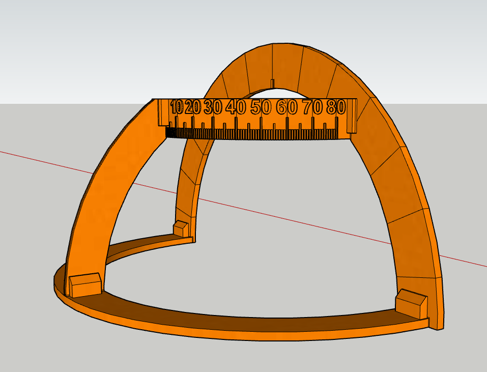 "Pro Sect" Bowling Ball Quarter Scale Layout Tool by 3DBowler