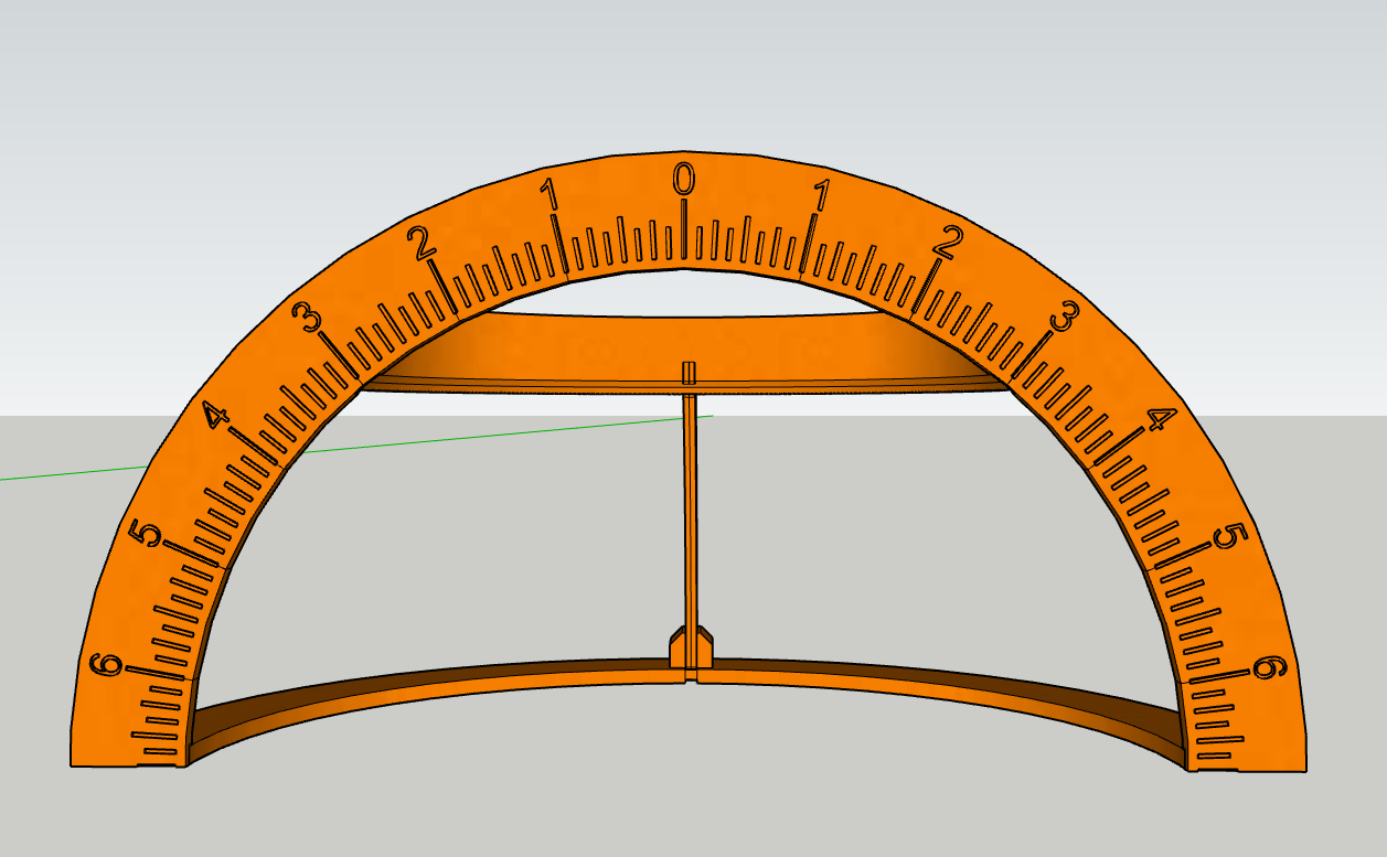 "Pro Sect" Bowling Ball Quarter Scale Layout Tool by 3DBowler