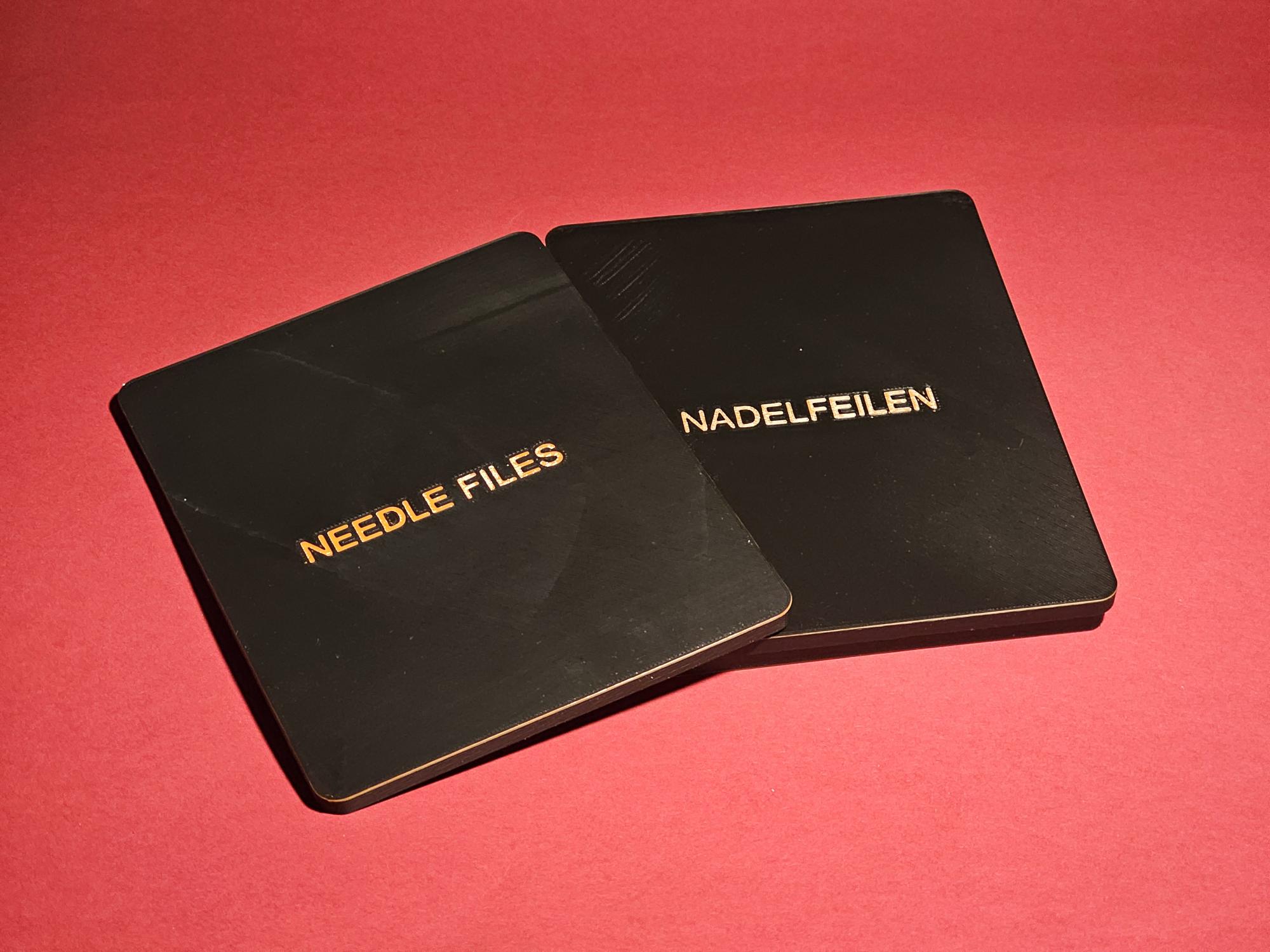 NeedleFileBox 10 Pcs 140mm, bicolor, no MMU, labels in 4 languages