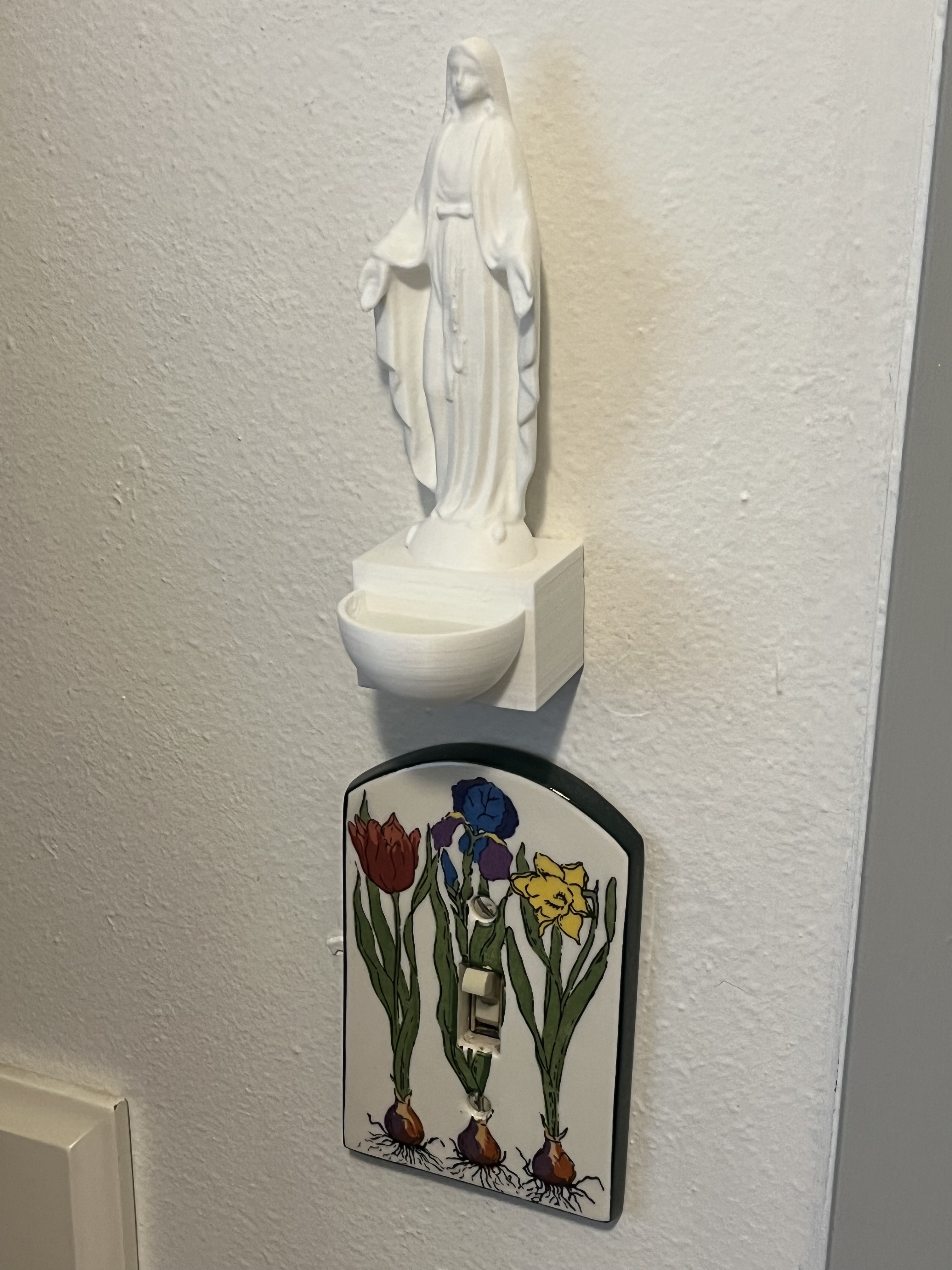 Virgin Mary Holy Water Font