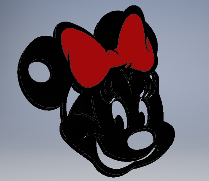 Minnie mouse keychain / Klíčenka myška Minnie