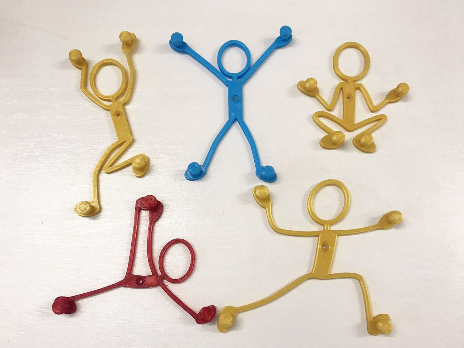 Cheerful little men.