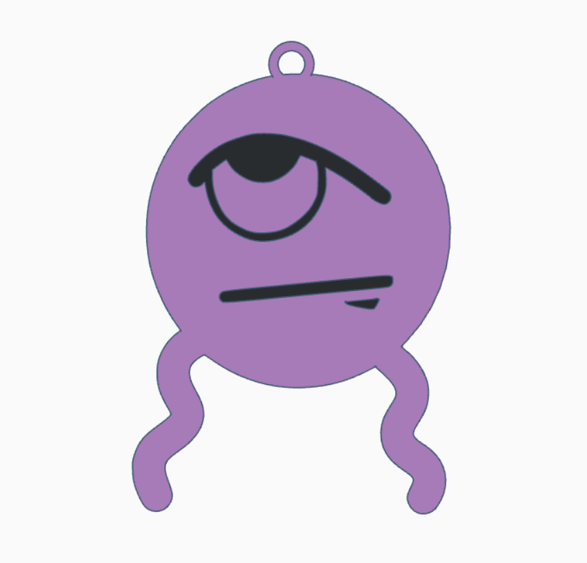 Eye-Rolling Dross Keychain